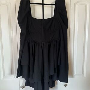 Elegant Black Layered Dress